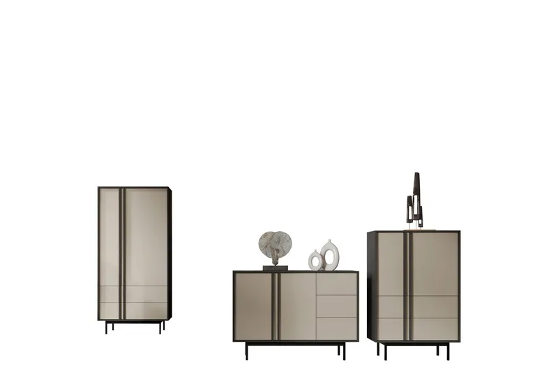 Farshian Möbelset För Vardagsrum - Grå/Beige (Art.nr 3100527) — Grå/Beige