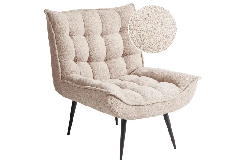 Fåtölj Alvesta Beige/svart - Beige/svart — Beige/svart