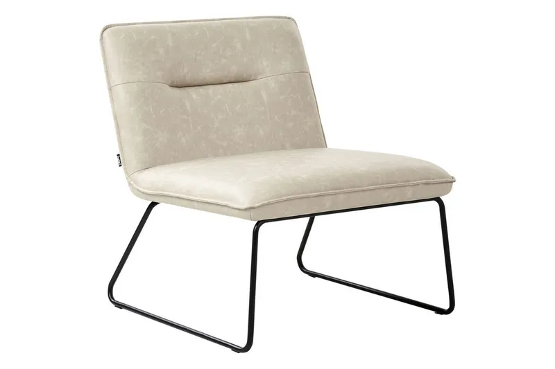 Fåtölj Cotulla - Beige/Konstläder — Beige/Konstläder