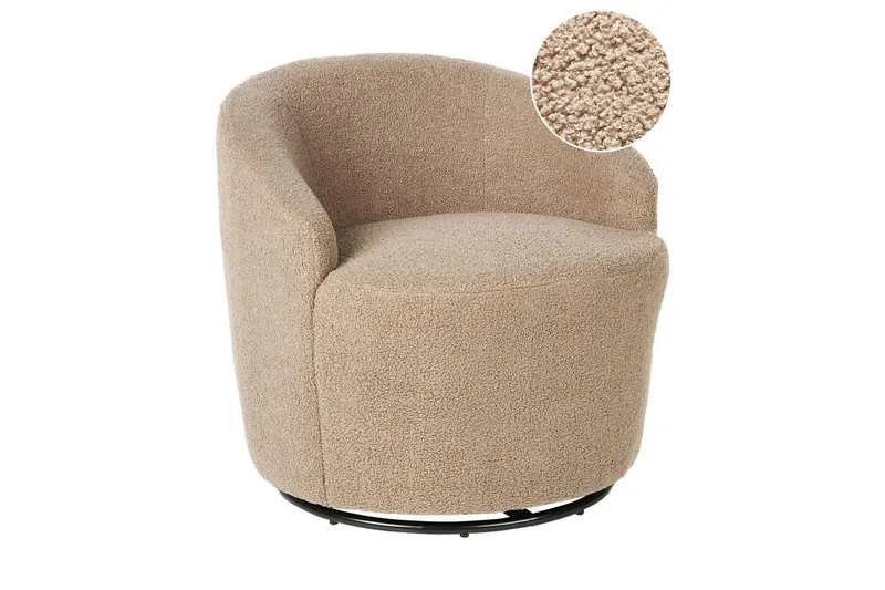 Fåtölj Davik Beige/svart - Beige/svart — Beige/svart