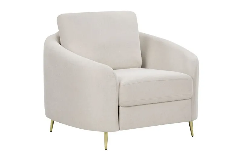 Fåtölj Trosa - Beige, guld — Beige, guld