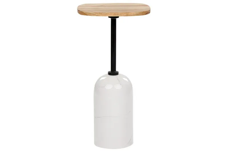 Faust Sidobord 30 cm - Vit/Ljust trä — Vit/Ljust trä