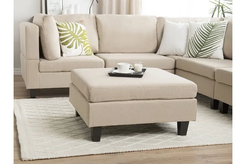 Fevik Fotpall 76\|76 cm - Beige — Beige