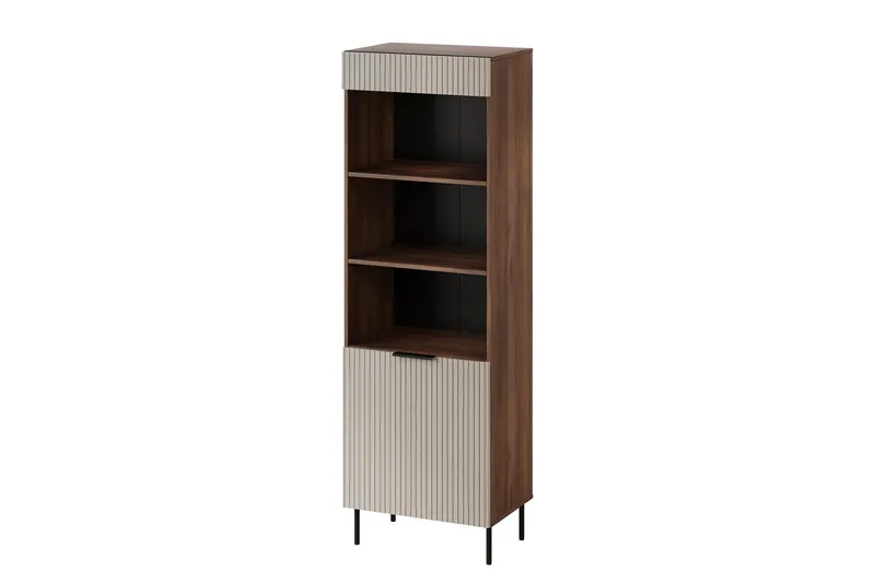 Fiesta Vitrinskåp 60x185 cm - Brun/Beige — Brun/Beige