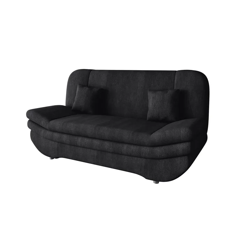 Figurelle 3-sits Bäddsoffa - svart — svart