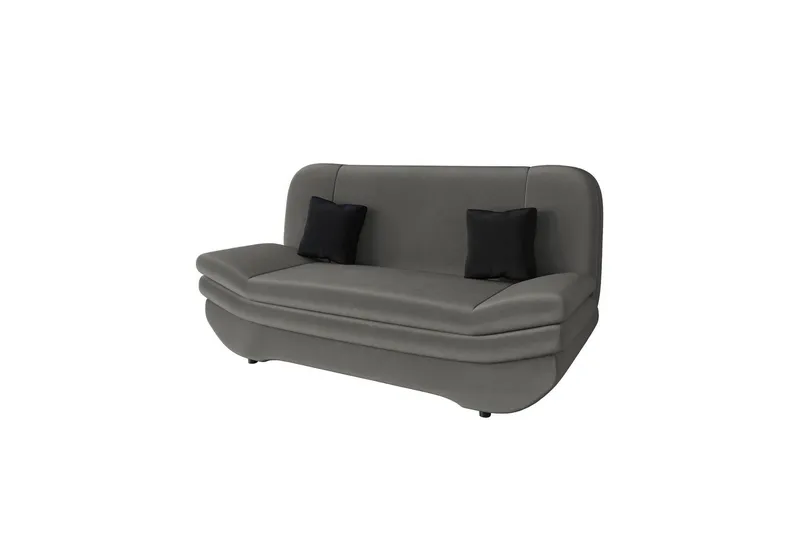 Figurelle Bäddsoffa 2-sits - Grå/Svart — Grå/Svart