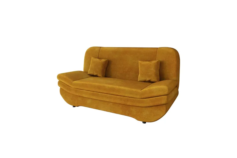 Figurelle Bäddsoffa 2-sits i Sammet - Gul — Gul