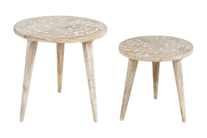 Filbert Satsbord 45 cm - Ljust trä/Vit — Ljust trä/Vit