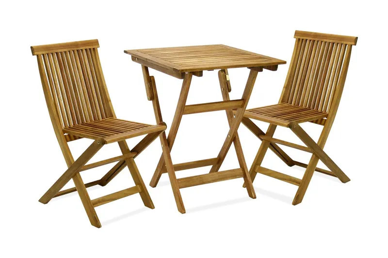 Finlay Balkongset 60x60 cm + 2 Utestolar - Akacia — Akacia