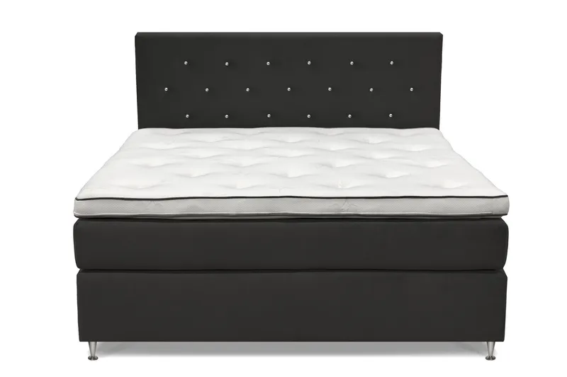 Finnigan Sängpaket Kontinentalsäng 180x200 cm Fast - Mörkgrå — Mörkgrå