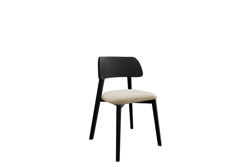 Flannery Matstol - Beige/Svart — Beige/Svart