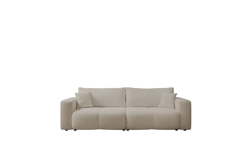Flo Bäddsoffa 3-sits i Plysch - Beige — Beige