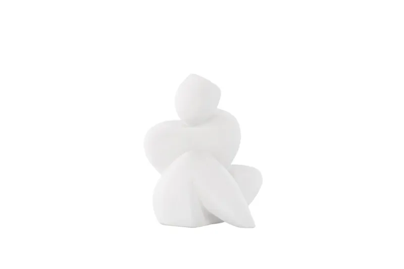 Floda Skulptur 9x14 cm - Vit — Venture Home