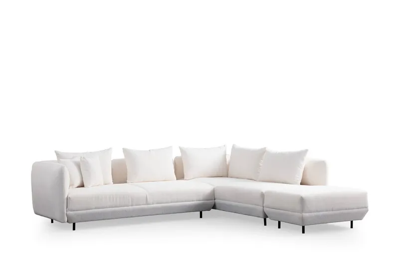 Floransa 4-sits Soffa med Divan - Vit — Vit