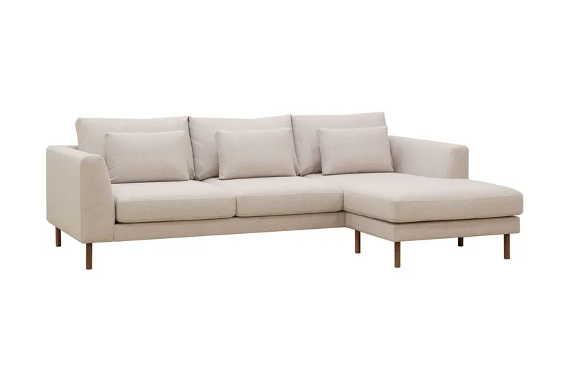Florenz 3-sits Högervänd L-formad Divansoffa i Tyg - Beige (Art.nr 3062172) — Beige