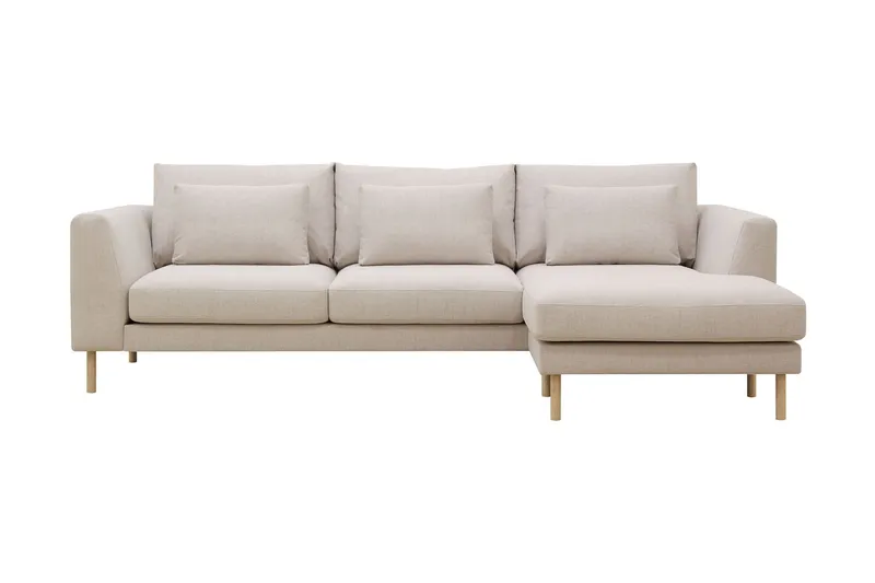 Florenz 3-sits Högervänd L-formad Divansoffa i Tyg - Beige (Art.nr 3062118) — Beige