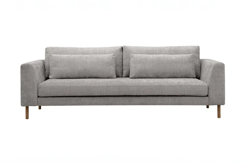 Florenz 3-sits Soffa i Chenille - Ljusgrå (Art.nr 3062139) — Ljusgrå