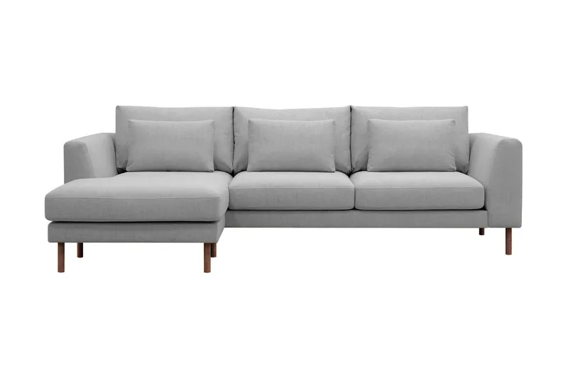 Florenz 3-sits Vänstervänd L-formad Divansoffa i Tyg - Ljusgrå (Art.nr 3062233) — Ljusgrå