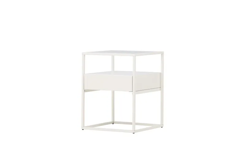 Fortaleza Sidobord 40x40 cm - Vit — Venture Home
