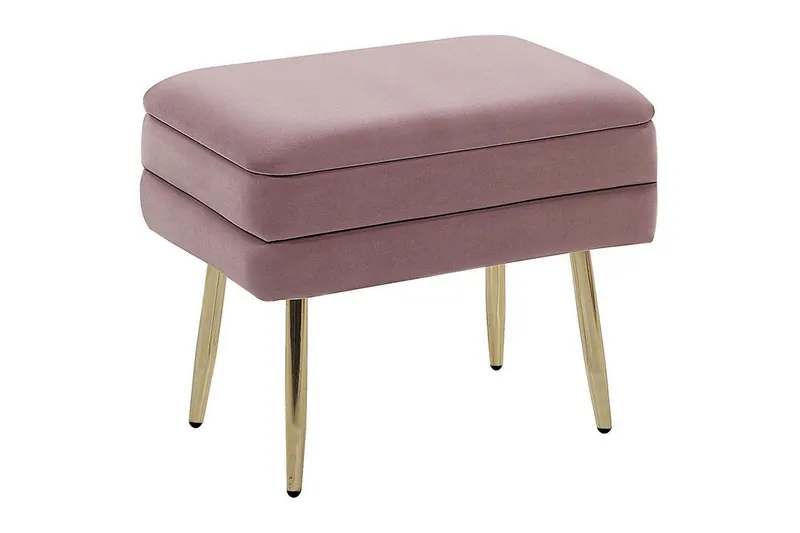 Förvaringsbänk Odessa Rosa/guld - Rosa/guld — Rosa/guld