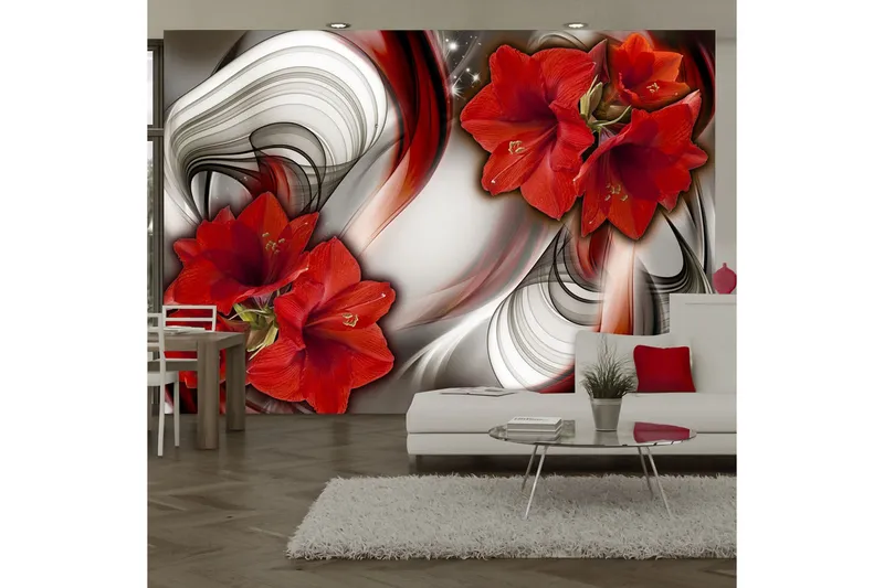 Fototapet Amaryllis Ballad Of The Red 350x245 - Artgeist sp. z o. o. — Artgeist sp. z o. o.