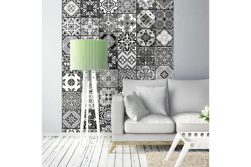 Fototapet Arabesque Black& White 50x1000 - Artgeist sp. z o. o. — Artgeist sp. z o. o.