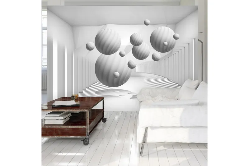 Fototapet Balls In White 300x210 - Artgeist sp. z o. o. — Artgeist sp. z o. o.