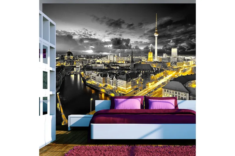 Fototapet Berlin At Night 150x105 - Artgeist sp. z o. o. — Artgeist sp. z o. o.