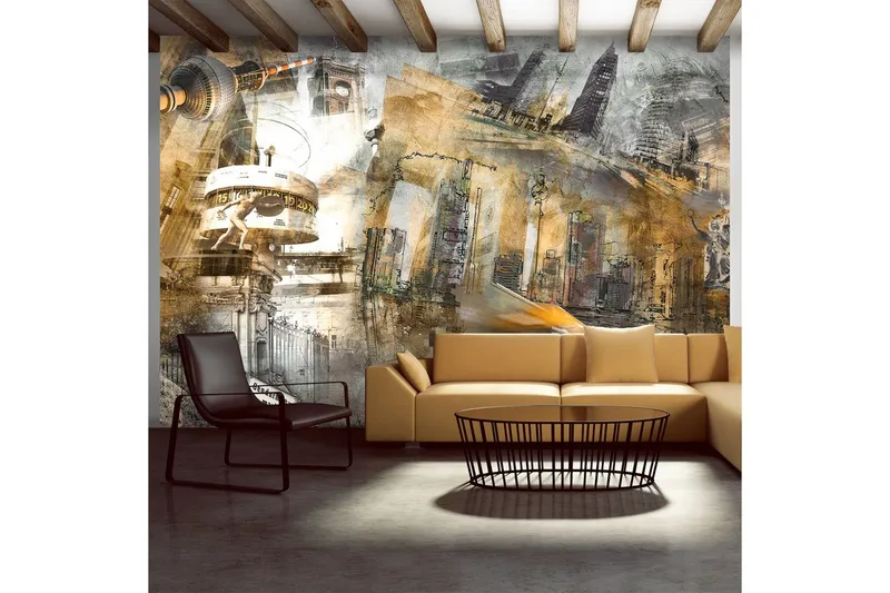 Fototapet Berlin Kollage Orange 250x175 - Artgeist sp. z o. o. — Artgeist sp. z o. o.