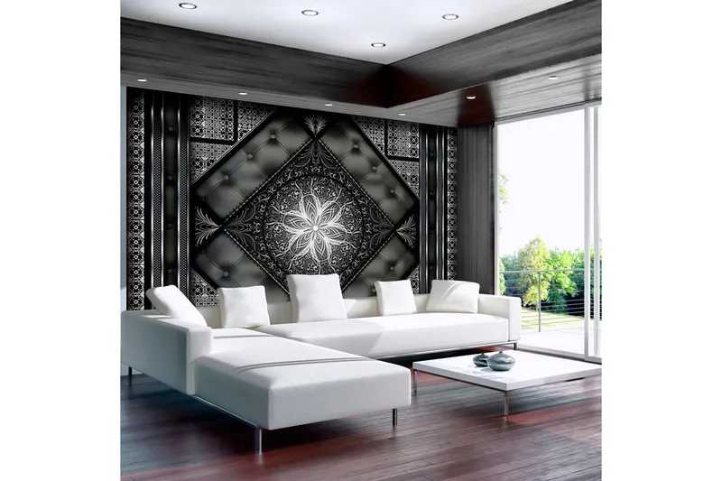 Fototapet Black Mosaic 250x175 - Artgeist sp. z o. o. — Artgeist sp. z o. o.
