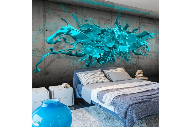 Fototapet Blue Ink Blot 300x210 - Artgeist sp. z o. o. — Artgeist sp. z o. o.