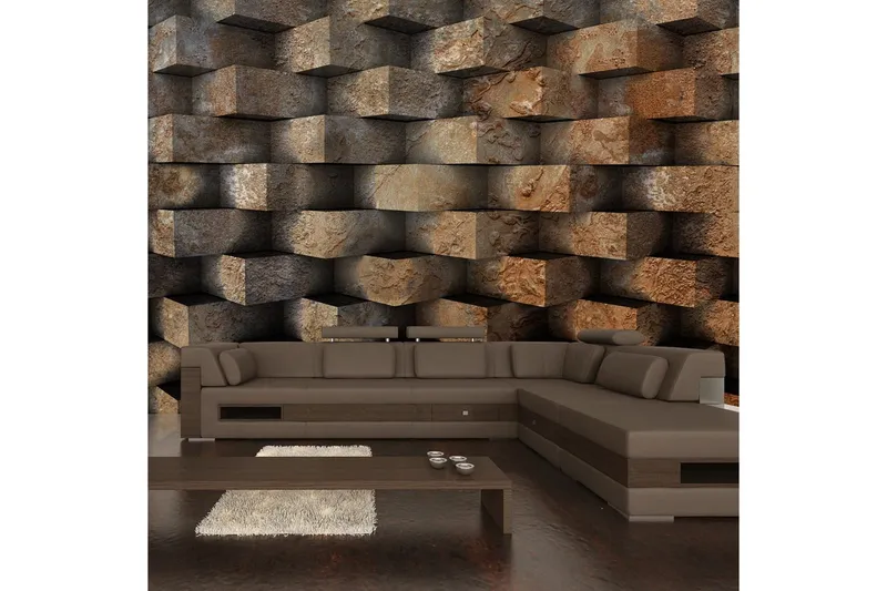 Fototapet Brick Braid 150x105 - Artgeist sp. z o. o. — Artgeist sp. z o. o.