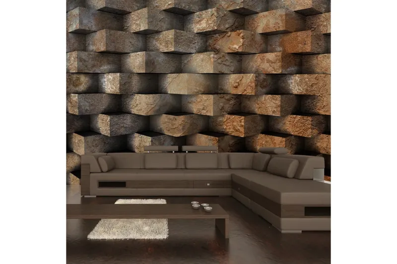 Fototapet Brick Braid 350x245 - Artgeist sp. z o. o. — Artgeist sp. z o. o.