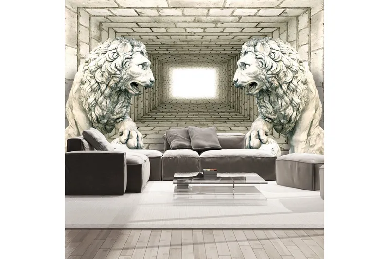 Fototapet Chamber Of Lions 250x175 - Artgeist sp. z o. o. — Artgeist sp. z o. o.