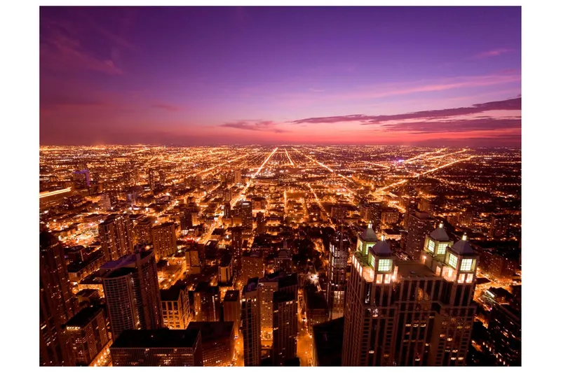 Fototapet Chicago By Night 200x154 - Artgeist sp. z o. o. — Artgeist sp. z o. o.
