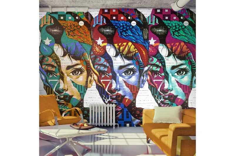 Fototapet Colorful Faces 300x210 - Artgeist sp. z o. o. — Artgeist sp. z o. o.