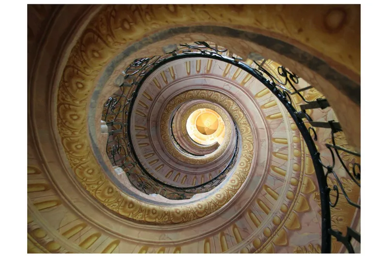 Fototapet Decorative Spiral Stairs 300x231 - Artgeist sp. z o. o. — Artgeist sp. z o. o.
