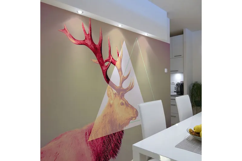 Fototapet Deer Graphic Pattern 350x270 - Artgeist sp. z o. o. — Artgeist sp. z o. o.