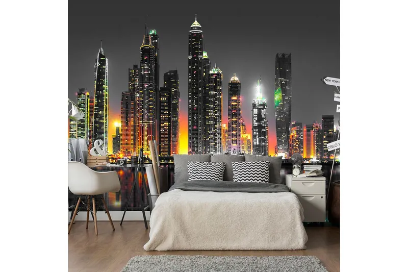 Fototapet Desert City Dubai 200x140 - Artgeist sp. z o. o. — Artgeist sp. z o. o.