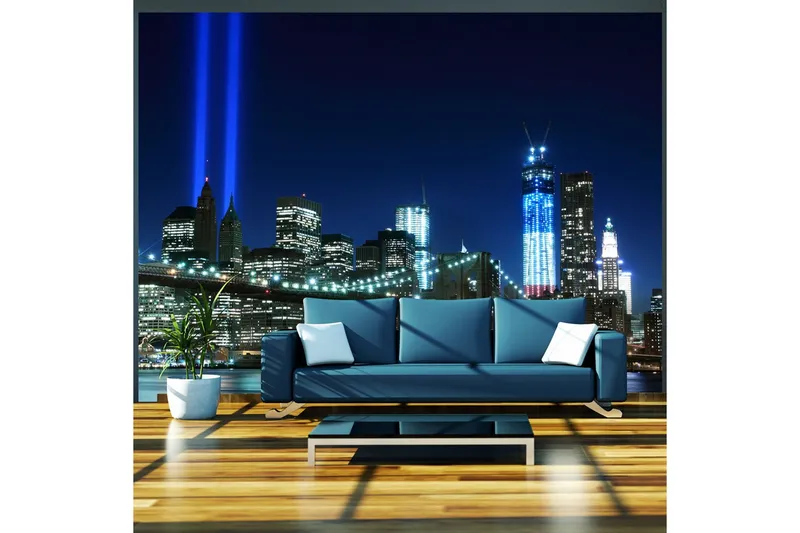 Fototapet Floodlights Over NYC 400x309 - Artgeist sp. z o. o. — Artgeist sp. z o. o.