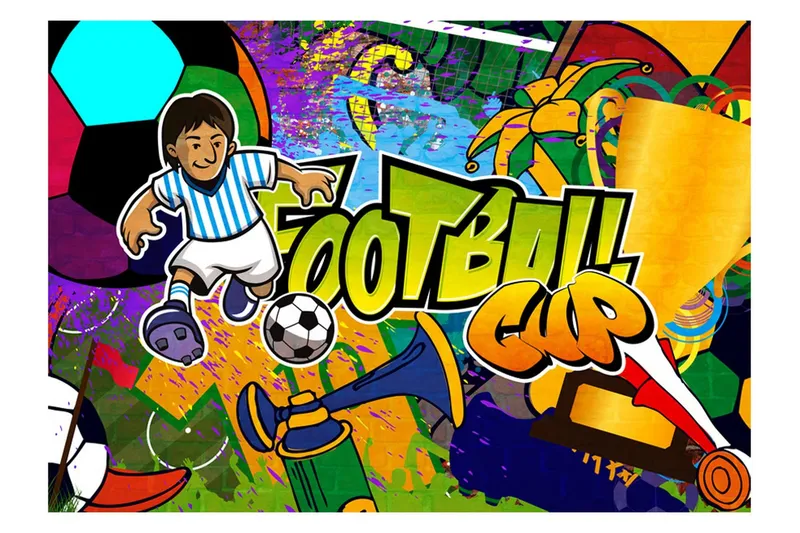 Fototapet Football Cup 200x140 - Artgeist sp. z o. o. — Artgeist sp. z o. o.