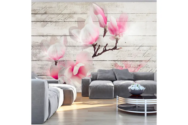 Fototapet Gentleness Of The Magnolia 150x105 - Artgeist sp. z o. o. — Artgeist sp. z o. o.