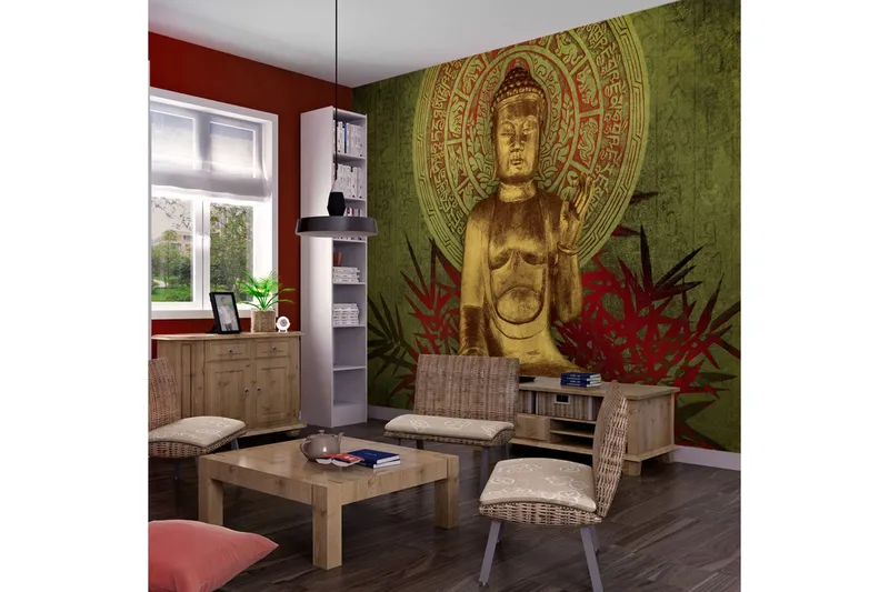 Fototapet Golden Buddha 350x270 - Artgeist sp. z o. o. — Artgeist sp. z o. o.