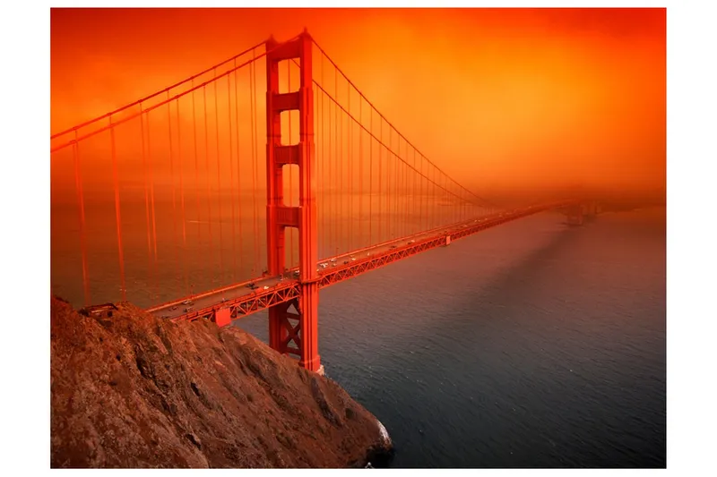 Fototapet Golden Gate Bridge 350x270 - Artgeist sp. z o. o. — Artgeist sp. z o. o.