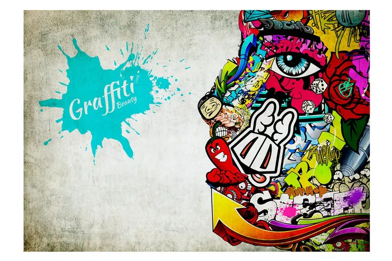 Fototapet Graffiti Beauty 400x280 - Artgeist sp. z o. o. — Artgeist sp. z o. o.