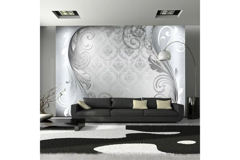 Fototapet Gray Ornament 100x70 - Artgeist sp. z o. o. — Artgeist sp. z o. o.