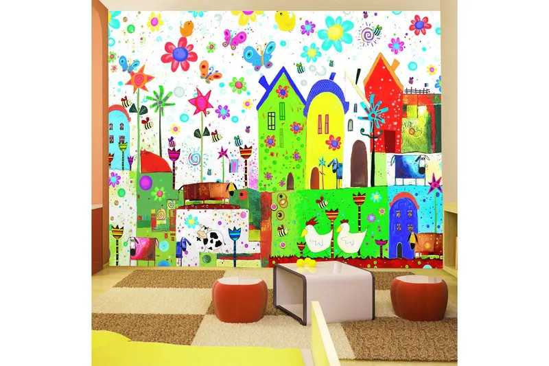 Fototapet Happy Farm 150x105 - Artgeist sp. z o. o. — Artgeist sp. z o. o.