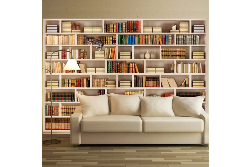 Fototapet Home Library 200x140 - Artgeist sp. z o. o. — Artgeist sp. z o. o.