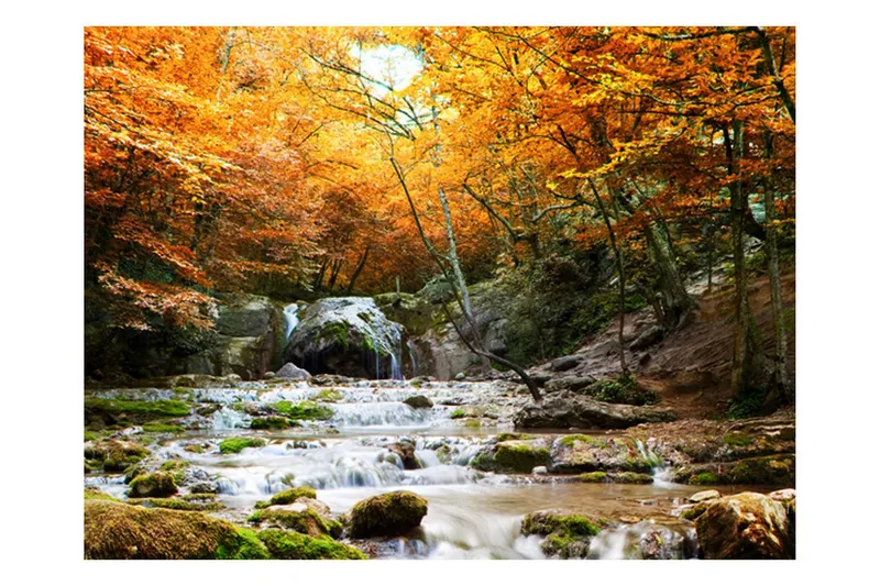 Fototapet Höst Vattenfall 350x270 - Artgeist sp. z o. o. — Artgeist sp. z o. o.