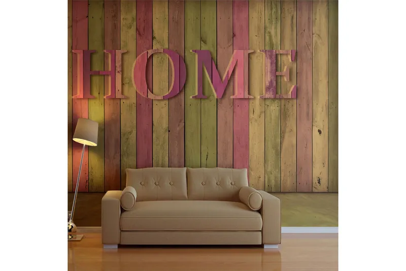 Fototapet House Pink 350x270 - Artgeist sp. z o. o. — Artgeist sp. z o. o.
